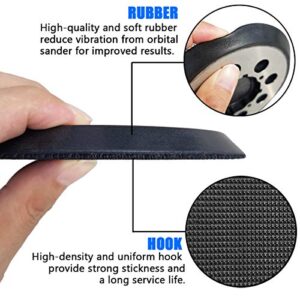 5 Inch 8 Hole Aluminum Alloy Replacement Sanding Pad for Dewalt DWE6423/6423K, DWE6421/6421K, DWE6421-B2, DWE6421-B3, DWE6421-BR, DCW210B Hook and Loop Sander Backing Pad - 1 Pack