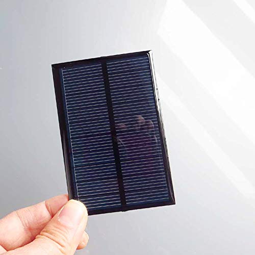 Treedix 3pcs 5V 150mA Polysilicon Solar Panel Glue Solar Cell Battery Charger DIY Solar Product Mini Small Solar Panel Module Kit Polycrystalline Silicon Encapsulated in Waterproof Resin (150mA)