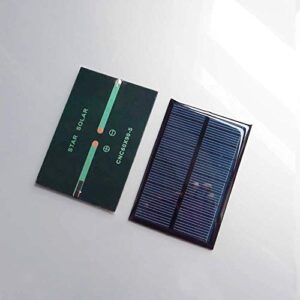 Treedix 3pcs 5V 150mA Polysilicon Solar Panel Glue Solar Cell Battery Charger DIY Solar Product Mini Small Solar Panel Module Kit Polycrystalline Silicon Encapsulated in Waterproof Resin (150mA)