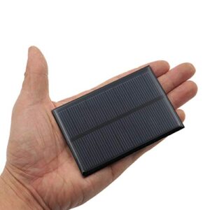 Treedix 3pcs 5V 150mA Polysilicon Solar Panel Glue Solar Cell Battery Charger DIY Solar Product Mini Small Solar Panel Module Kit Polycrystalline Silicon Encapsulated in Waterproof Resin (150mA)