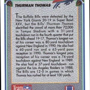 1991 Upper Deck Game Breaker Holograms #GB2 Thurman Thomas NFL Football Trading Card