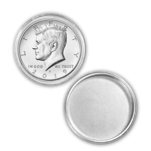 Guardhouse 30mm Direct Fit Coin Capsule for US Modern Half Dollar and Other Similar Sized Coins Pack of 100