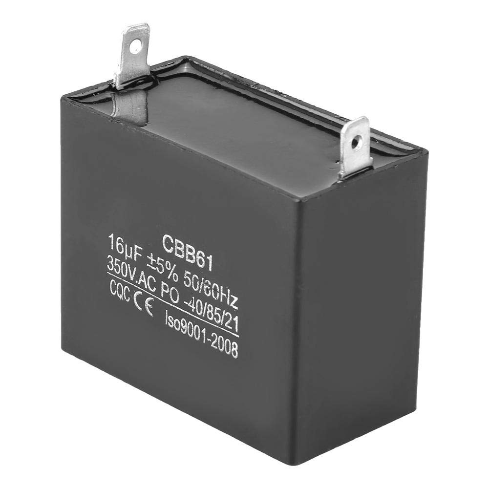 CBB61 Capacitor，350VAC 16uF Motor Running Starting Capacitor Generator，50/60Hz Start Capacitor Run Capacitor，for Brushless Gas & Generators