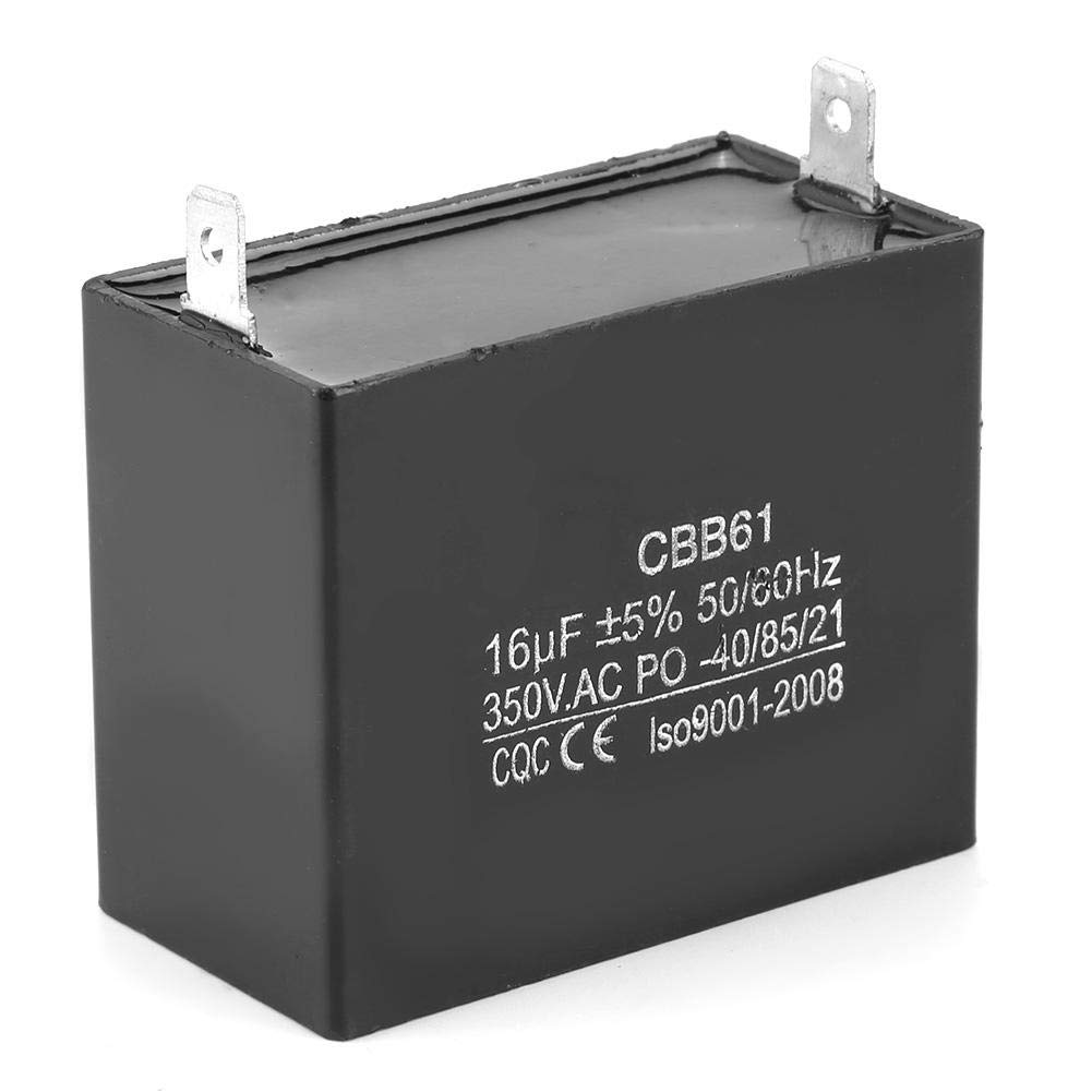 CBB61 Capacitor，350VAC 16uF Motor Running Starting Capacitor Generator，50/60Hz Start Capacitor Run Capacitor，for Brushless Gas & Generators