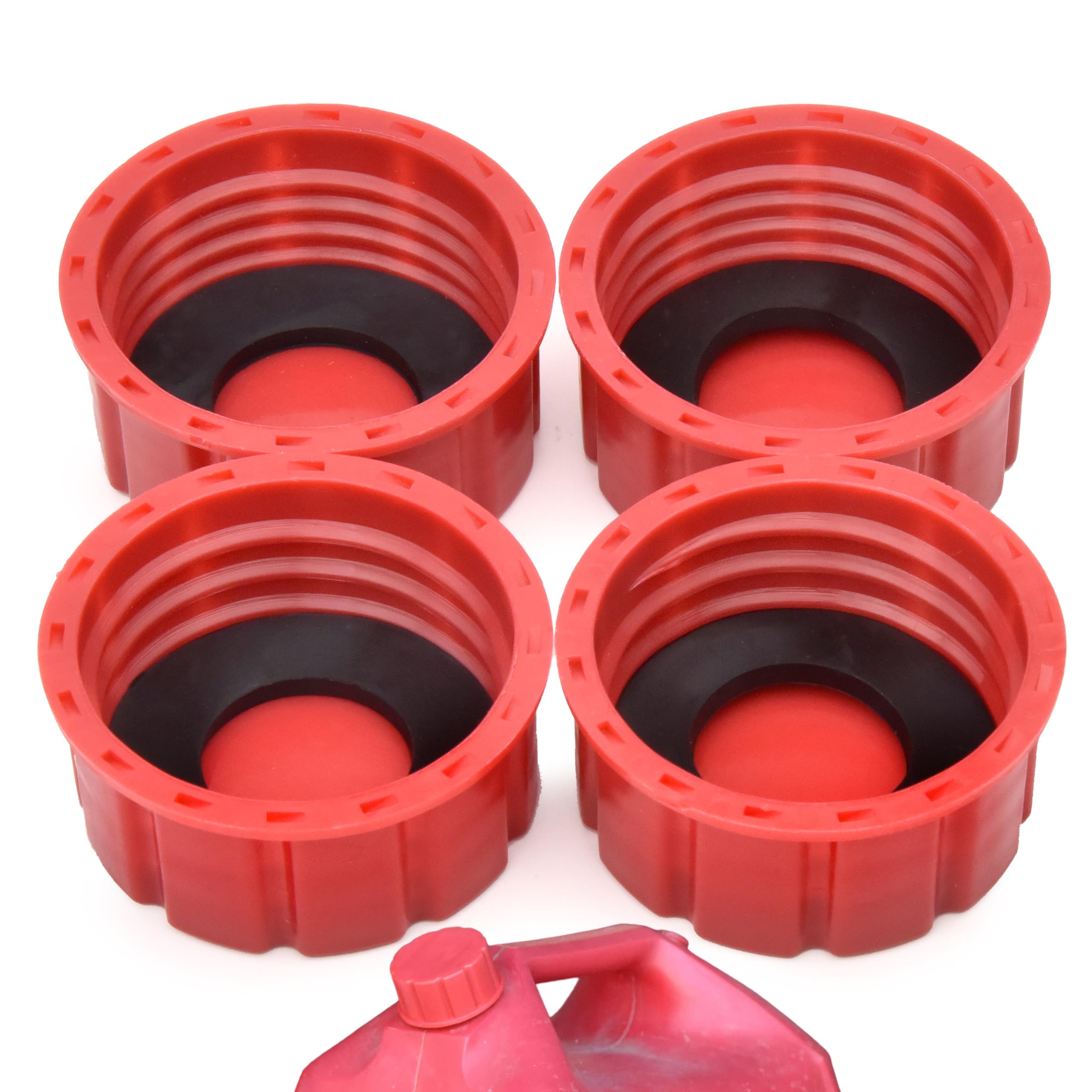 CM Concepts® Original U.S Fine/Coarse Gas Can Solid Caps for Storage/Transportation- Multiuse (4)