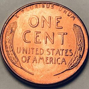 1955 S Lincoln Wheat Cent Red BU MS Penny Seller Mint State