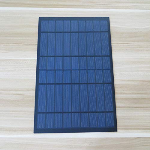 Treedix 9V 10W Polysilicon Solar Panel Glue Solar Cell Battery Charger DIY Solar Product Mini Small Solar Panel Module Kit Polycrystalline Silicon Encapsulated in Waterproof Resin (10W)