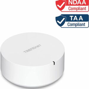 TRENDnet AC2200 WiFi Mesh Router,TEW-830MDR,1xAC2200 WiFi Mesh Router,App-Based Setup,Expanded Wireless Internet(Up to 2,000 Sq Ft.Home),Supports 2.4GHz/5GHz,White