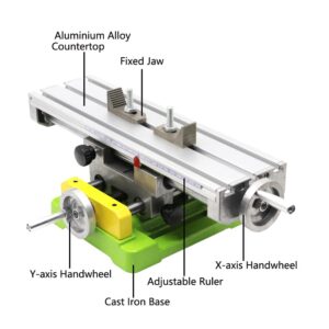 Mini Precision Milling Machine Worktable Multifunction Drill Vise Fixture Working Table(BG6350)