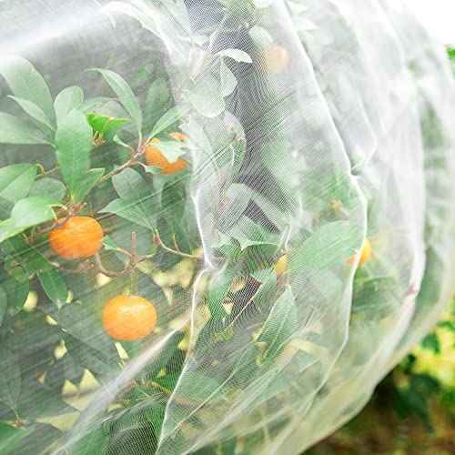 Alpurple Insect Bird Barrier Netting Mesh- 20 x 10 Feet Garden Bug Netting Plant Cover for Protect Plant Fruits Flower from Insect Bird Eating