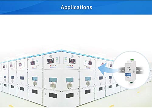 USR-DR301 DIN-Rail RS232 Serial to Ethernet Converter Tiny Size RS232 Ethernet Serial Device Server Supports Websocket