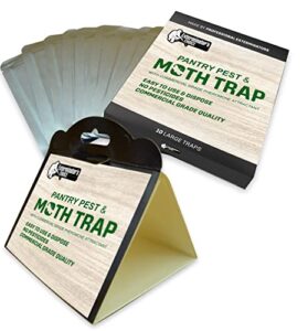 exterminators choice 10 pack professional grade pantry and moth traps with pheromone attractant | effective non-toxic safe