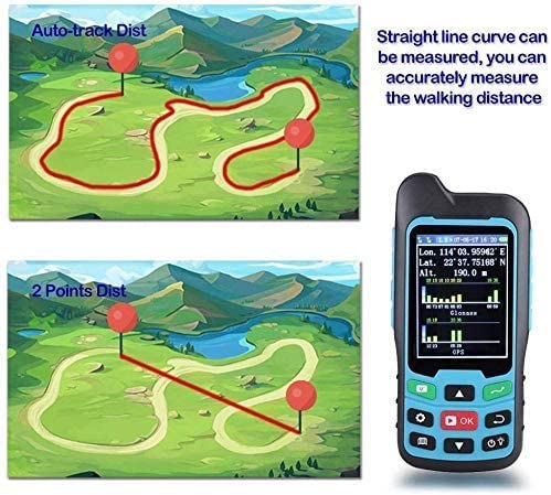 Handheld GPS Survey Equipment, BEVA GPS Land Measuring Instrument, Mini Handheld GPS Units for Mountainous Land, Slope and Flat Field