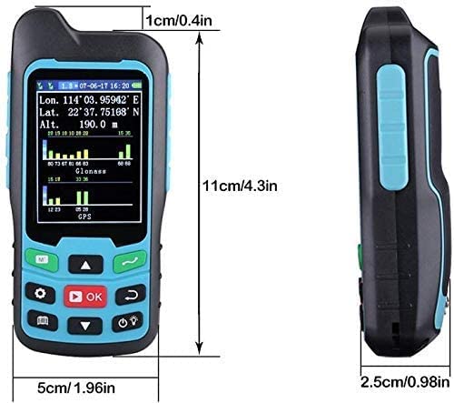 Handheld GPS Survey Equipment, BEVA GPS Land Measuring Instrument, Mini Handheld GPS Units for Mountainous Land, Slope and Flat Field