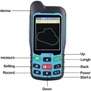 Handheld GPS Survey Equipment, BEVA GPS Land Measuring Instrument, Mini Handheld GPS Units for Mountainous Land, Slope and Flat Field