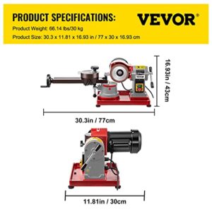 Mophorn Circular Saw Blade Sharpener 5" Grinding Wheel Size, Rotary Angle Mill Grinding Machine 370W, Saw Blade Sharpener Machine for Carbide Tipped Saw Blades