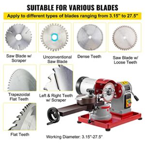 Mophorn Circular Saw Blade Sharpener 5" Grinding Wheel Size, Rotary Angle Mill Grinding Machine 370W, Saw Blade Sharpener Machine for Carbide Tipped Saw Blades