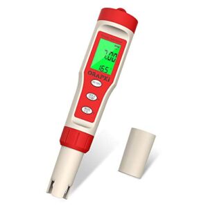 digital ph meter with atc: 4 in 1 ph tds ec temp - orapxi ph tester high accuracy pocket size ph measurement for pool, lab, aquarium, pond, beer brewing