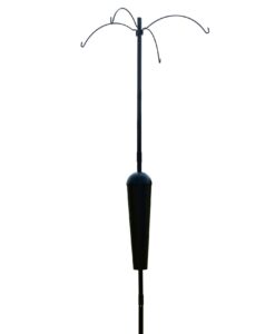 squirrel stopper sequoia squirrel proof pole system with 4 hanging stations - bird feeder pole system only