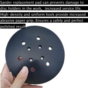 6 Inch Dia 6 Hole Hook and Loop Sander Pad - Replacement Backing Pad Sanding pad for Ridgid R2611 Random Orbit Sander