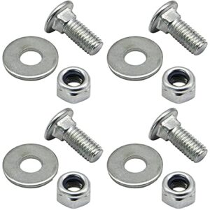 4pk 710-0451 784-5581a 5/16-18" stainless steel hex skid shoe mounting bolts for cub cadet mtd 736-0242 712-04063 784-5580 snow blowers parts