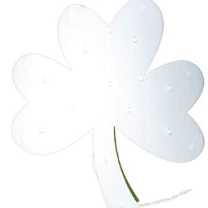 Impact Innovations Shamrock Lighted Window Decoration Indoor Outdoor Use 14” x 12.5”