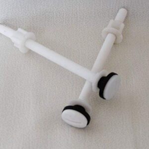 Six inch Nylon Toilet Seat Bolts with Rubber Washers for Raised Toilets.