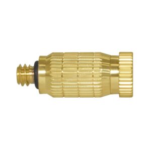 Joywayus 10/24 UNC Thread Brass Misting Nozzles Atomizing High Pressure Misting Sprayer Water Hose Nozzle for Greenhouse, Landscaping, Outdoor Cooling Mister System (Pack of 10)