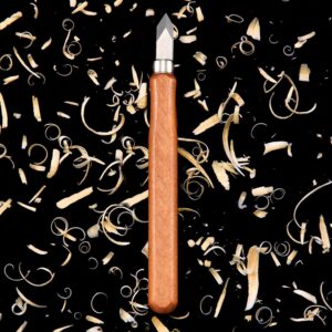 Marking Knife Woodworking Marking Knife Thin Blade Dual Double Bevel Striking Knife Hardened Mn-V Steel Heat Treated Striking Marking Knife (6 Pieces)
