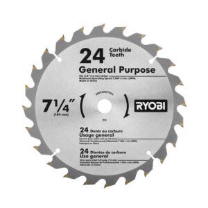 RYOBI 18-Volt ONE+ Cordless 7-1/4 in. Compound Miter Saw (Tool Only) with Blade (Renewed)