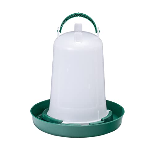 RentACoop 51oz(1.5L) Green Chick/Chicken Waterer with Handle - Suitable for Chicken, Duck, Peafowl, Quail, Turkey, Chicks, Bantam Chickens, Poultry and Guinea Fowls