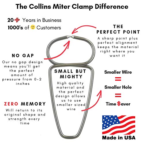 Collins Spring Loaded Pliers and 13 Miter Clamps - Proudly Made in The USA