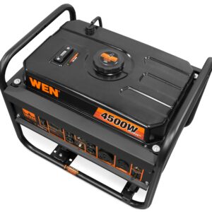 WEN GN4500 4500-Watt 212cc Transfer Switch and RV-Ready Portable Generator, CARB Compliant, Orange/Black