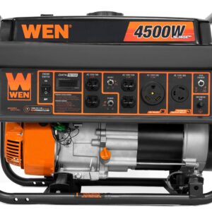 WEN GN4500 4500-Watt 212cc Transfer Switch and RV-Ready Portable Generator, CARB Compliant, Orange/Black