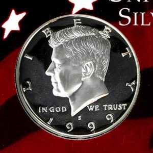 1999 S Kennedy Half Dollar 1999 S Silver Kennedy Half Dollar Proof 50C Key Date Half Dollar Silver Proof DCAM