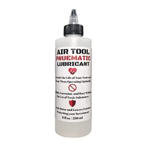 air tool pneumatic lubricant - 8oz - translucent clear