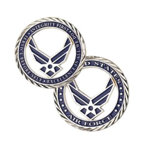 u.s. air force core values challenge coin