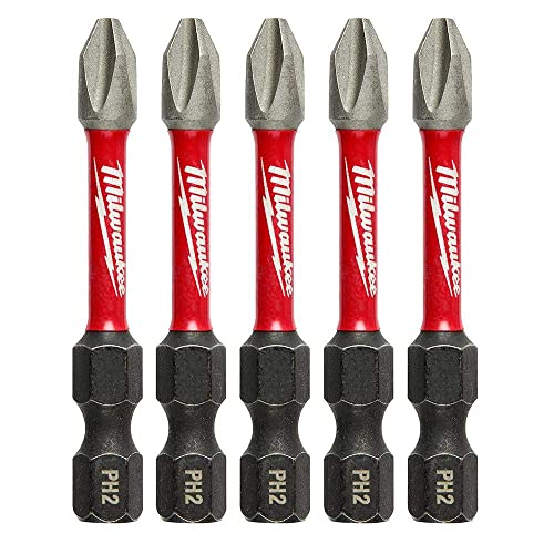 Milwaukee 48-32-4602 Power Bit, 2 Drive, Phillips Drive, 1/4 in Shank, Hex Shank, Steel, Sold as 2 Pack, 10 Count Total