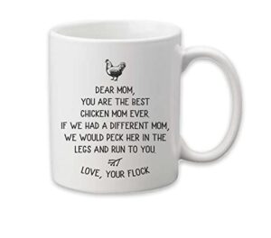 canary road chicken mom coffee cup, chicken mug, crazy chicken lady gift, chicken gift, chicken kitchen decor, chicken farmer gift, backyard farmer gift, chicken mom gift