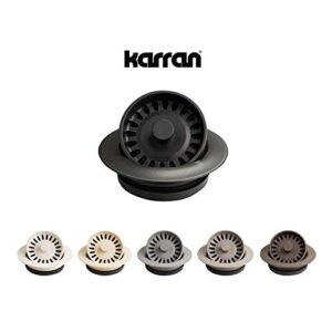 Karran Quartz QDFWH 3-1/2 in. Kitchen Sink Decorative Disposal Flange in White