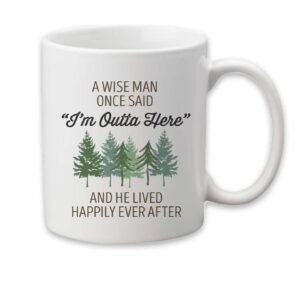 CANARY ROAD I'm Outta Here Retirement Mug | Divorce Gift Men | Retirement Gift for Men | Retirement Party Decor | Coworker Retirement | Retiree Gift | Boss Retirement