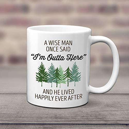 CANARY ROAD I'm Outta Here Retirement Mug | Divorce Gift Men | Retirement Gift for Men | Retirement Party Decor | Coworker Retirement | Retiree Gift | Boss Retirement