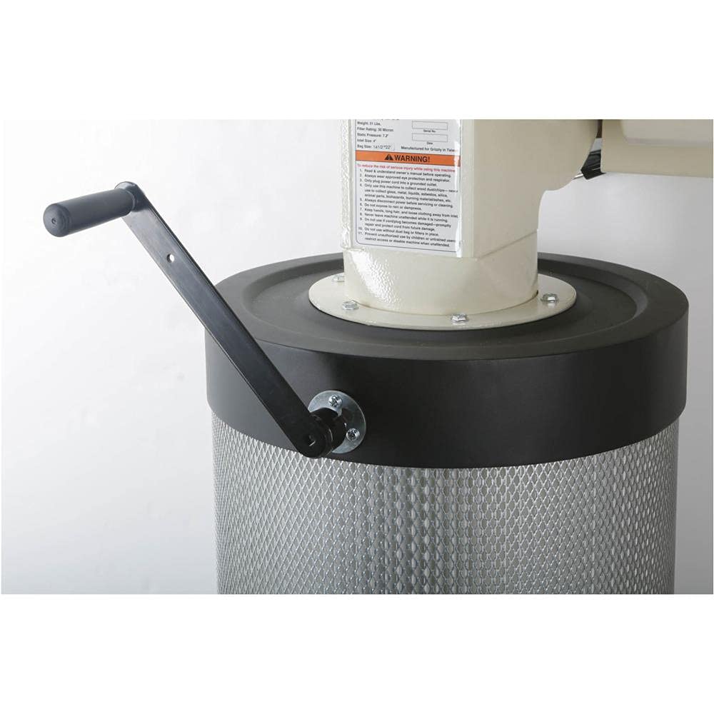 Grizzly Industrial G0785-1 HP Wall-Mount Dust Collector with Canister Filter