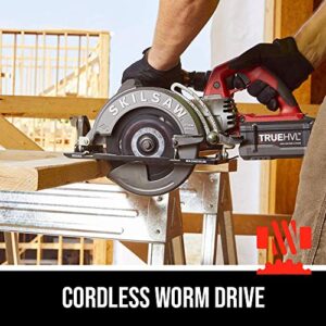 SKIL 48V 7-1/4" TRUEHVL Cordless Worm Drive Skilsaw Circular Saw Kit with 2 TRUEHVL Batteries - SPTH77M-21