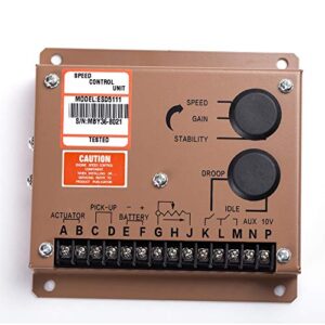 Knowtek ADC225-12V Actuator + Governor ESD5111 + Magnetic Pickup Sensor MPU MSP675 for Generator 1 Set Actuator ADC225-12