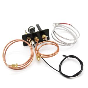 MENSI Propane and Natural Gas Pilot Assembly Replacement of HHT Pilot Assembly Part 10002264 for Fireplaces, Fryer with 750mV Thermopile