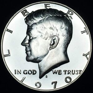1970 s silver kennedy half dollar - exceptional coin - us mint gem proof -