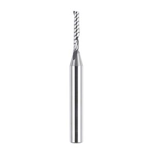 spetool o flute 1/8 inch cutter up cut spiral end mill aluminum cutting carbide router for acrylic pvc mdf wood