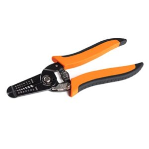 wirefy wire stripper and cutter - wire stripping tool for solid and stranded wires 22-10 awg