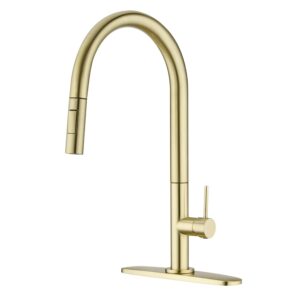 delle rosa kitchen faucet, champagne gold kitchen faucet with pull down sprayer, 360 rotate gold kitchen faucet pre-rinse pull out kitchen faucet with deck plate